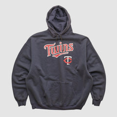 Minnesota Twins MLB 2000s Hooded Pullover Sweatshirt - Navy - XVintage Pullover