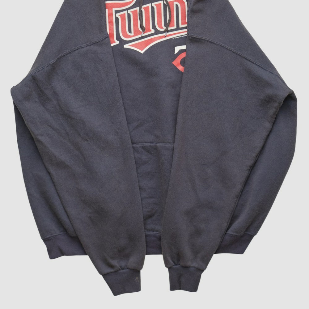 Minnesota Twins MLB 2000s Hooded Pullover Sweatshirt - Navy - XVintage Pullover
