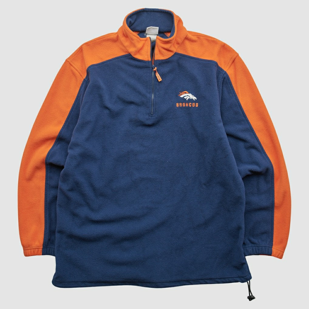 Denver Broncos NFL 2000s 1/4 Zip Sweatshirt - Navy Sweatshirts
