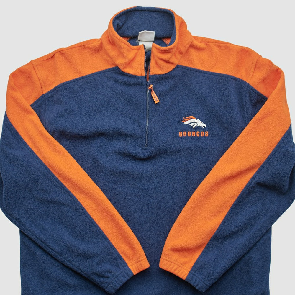 Denver Broncos NFL 2000s 1/4 Zip Sweatshirt - Navy Sweatshirts