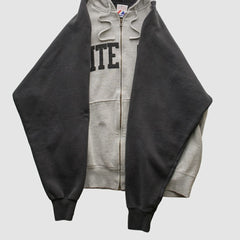 Chicago White Sox Majestic 2000s Hooded Full Zip Sweatshirt - Heather Gray - Vintage Sweatshirts