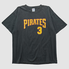 Pittsburgh Pirates Majestic T-shirt - Black - 2XVintage T-shirts