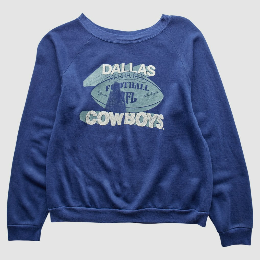 Dallas Cowboys 80s Pullover Sweatshirt - Blue Pullover
