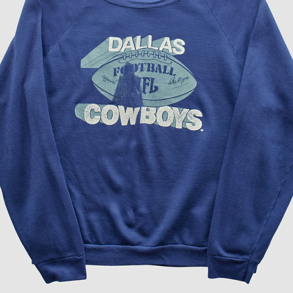 Dallas Cowboys 80s Pullover Sweatshirt - Blue Pullover