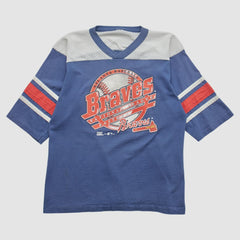 Atlanta Braves 1996 T-shirt - Blue - Vintage T-shirts