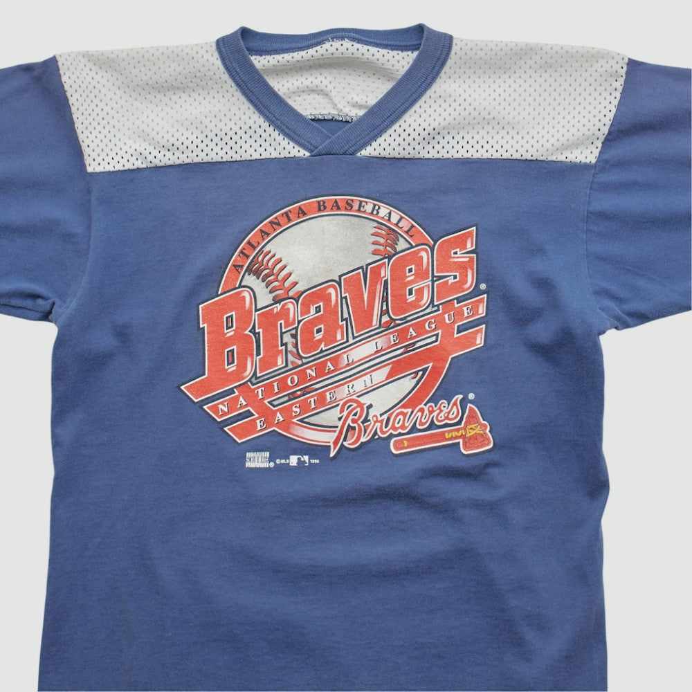 Atlanta Braves 1996 T-shirt - Blue - Vintage T-shirts