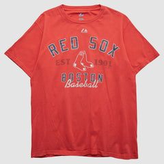 Boston Red Sox Majestic 2010s T-shirt - Red - Vintage T-shirts