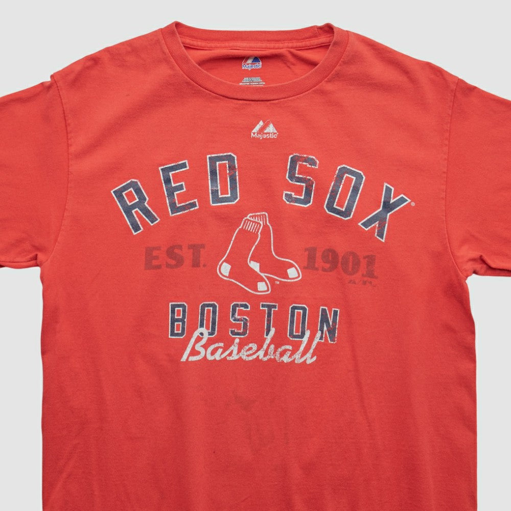Boston Red Sox Majestic 2010s T-shirt - Red - Vintage T-shirts