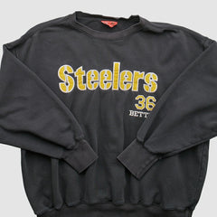 Pittsburgh Steelers NFL 2000s Pullover Sweatshirt - Black Pullover
