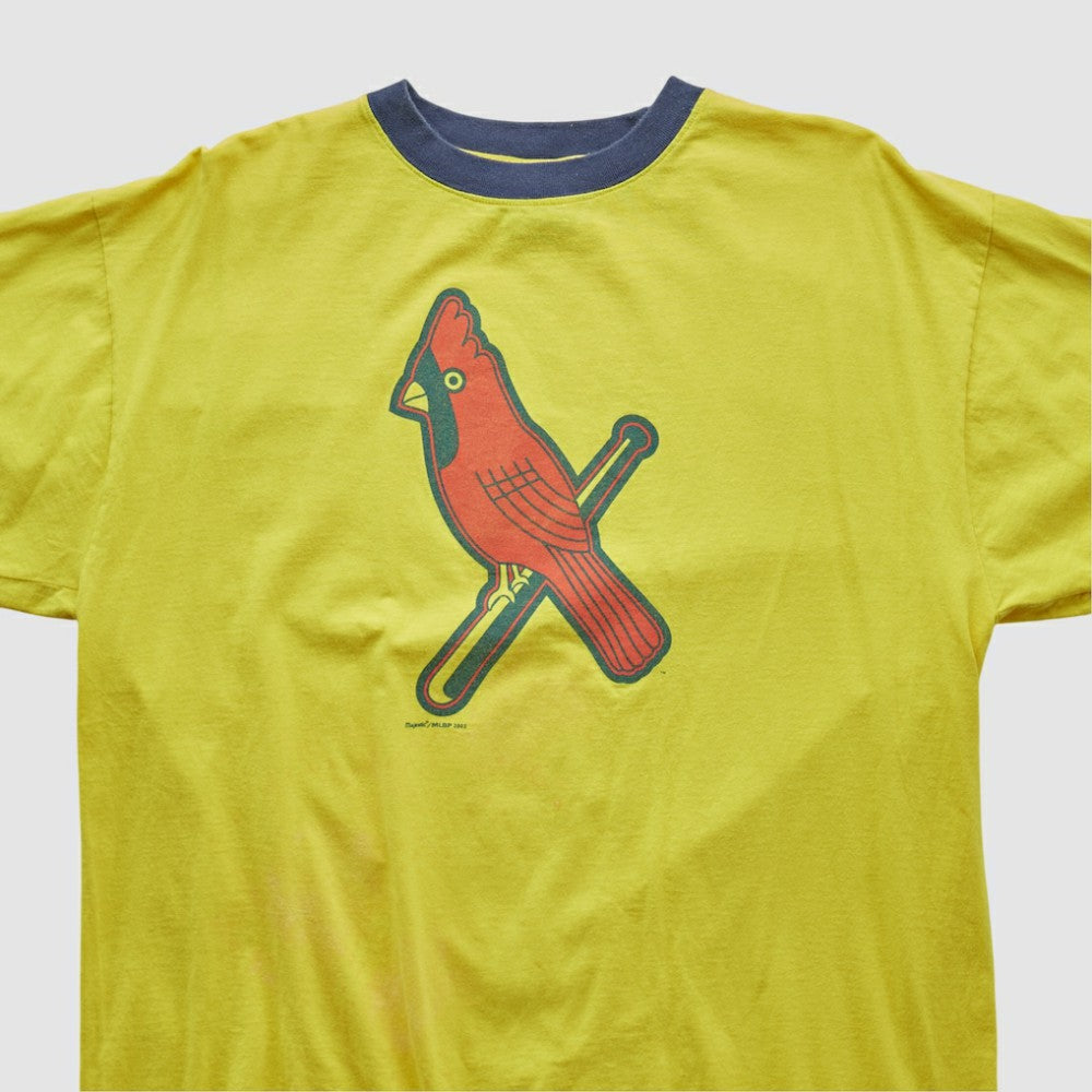 St. Louis Cardinals Cooperstown Collection T-shirt - Yellow - XVintage T-shirts