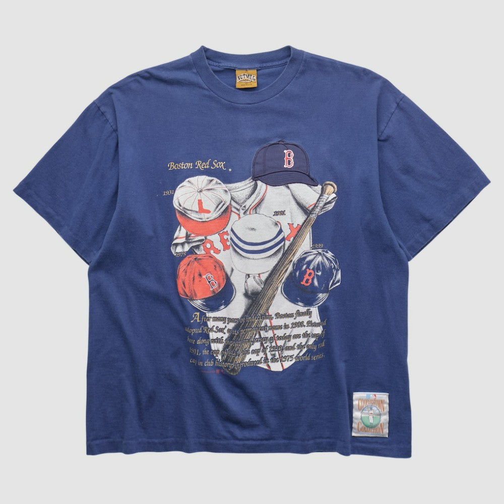 Boston Red Sox Nutmeg Mills 90s T-shirt - Navy - XVintage T-shirts