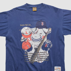 Boston Red Sox Nutmeg Mills 90s T-shirt - Navy - XVintage T-shirts