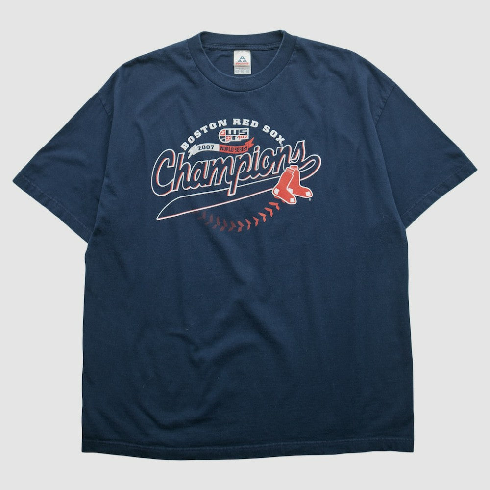 Boston Red Sox Alstyle 2007 T-shirt - Navy - XVintage T-shirts