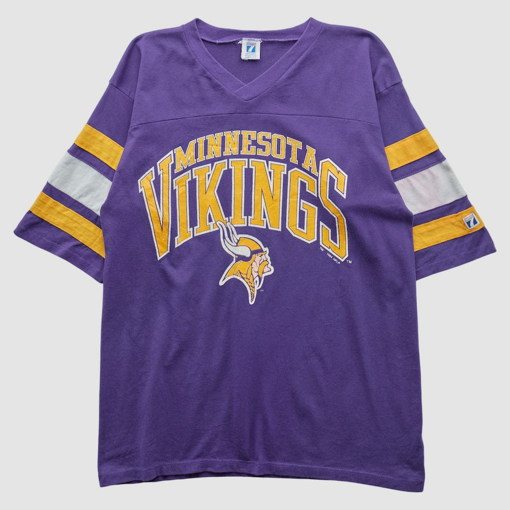 Minnesota Vikings Logo 7 90s T-shirt - Purple T-shirts