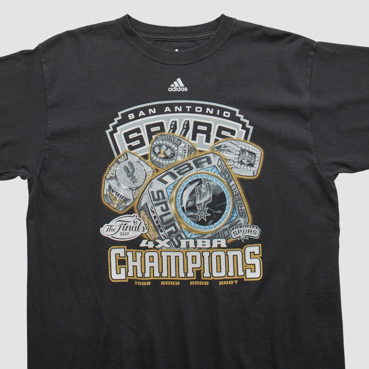 San Antonio Spurs 2007 T-shirt Black Vintage - Adidas