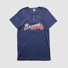 Atlanta Braves Swingster 90s T-shirt - Navy - Vintage T-shirts