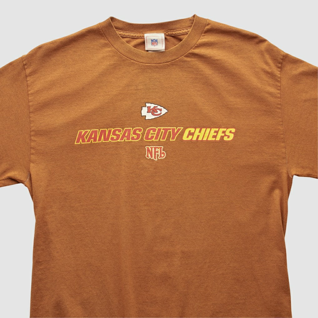 Kansas City Chiefs NFL 2000s Long Sleeve T-shirt - Brown T-shirts