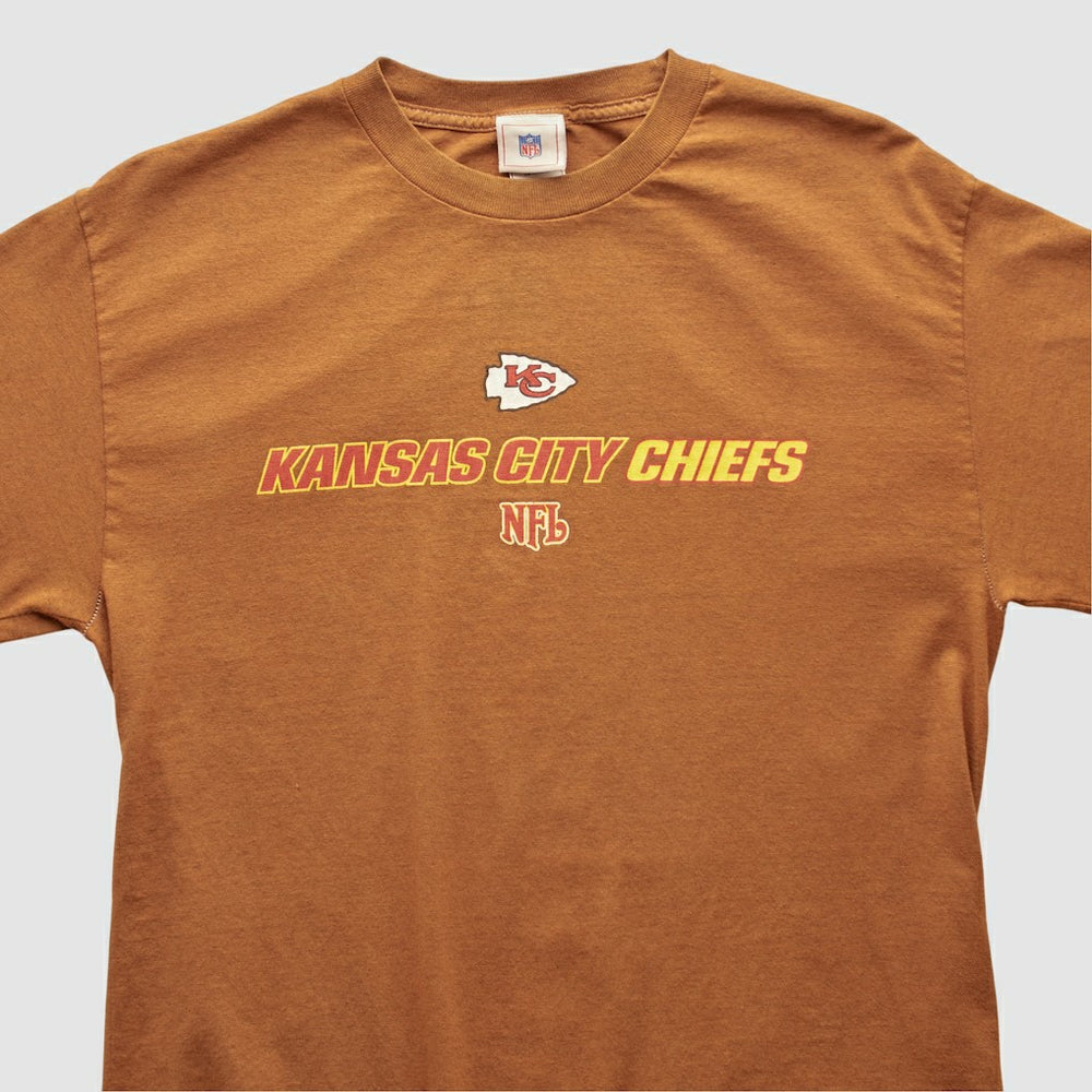Kansas City Chiefs NFL 2000s Long Sleeve T-shirt - Brown T-shirts