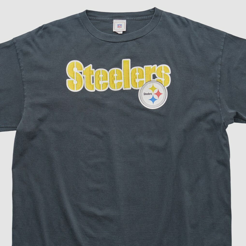 Pittsburgh Steelers NFL 2000s Long Sleeve T-shirt - Charcoal T-shirts