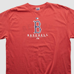 Boston Red Sox Majestic 2000s T-shirt - Red - 3XVintage T-shirts