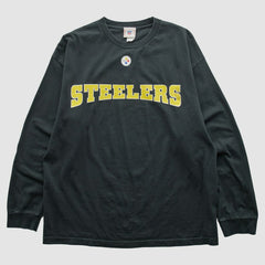 Pittsburgh Steelers NFL 2000s Long Sleeve T-shirt - Black T-shirts
