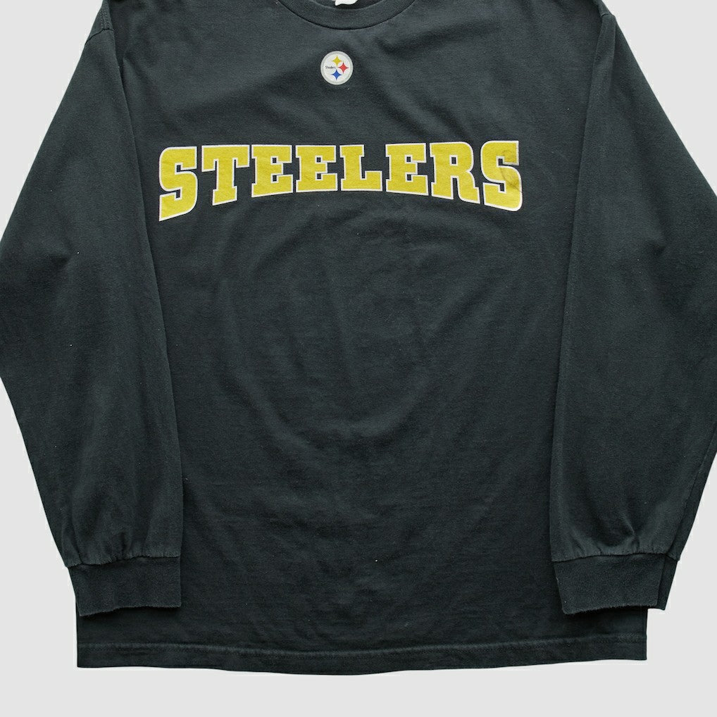Pittsburgh Steelers NFL 2000s Long Sleeve T-shirt - Black T-shirts