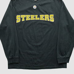 Pittsburgh Steelers NFL 2000s Long Sleeve T-shirt - Black T-shirts