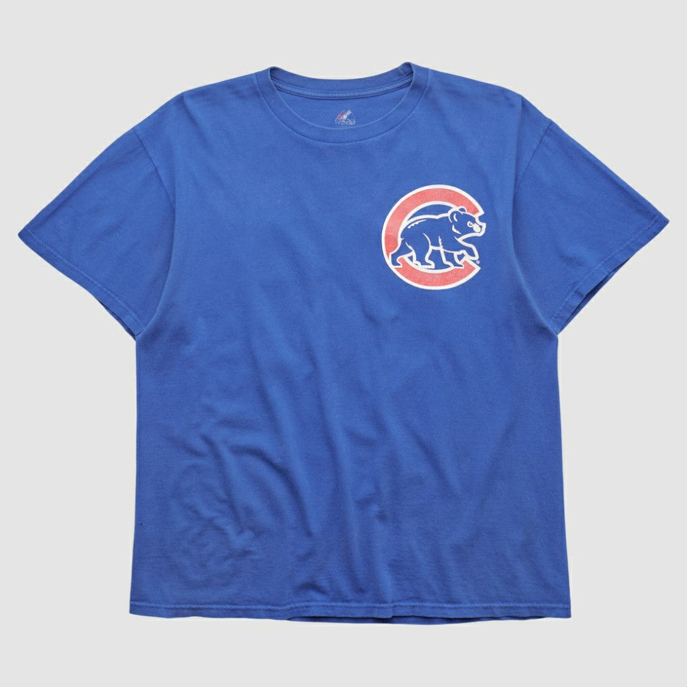 Chicago Cubs Majestic 2010s T-shirt - Blue - Vintage T-shirts