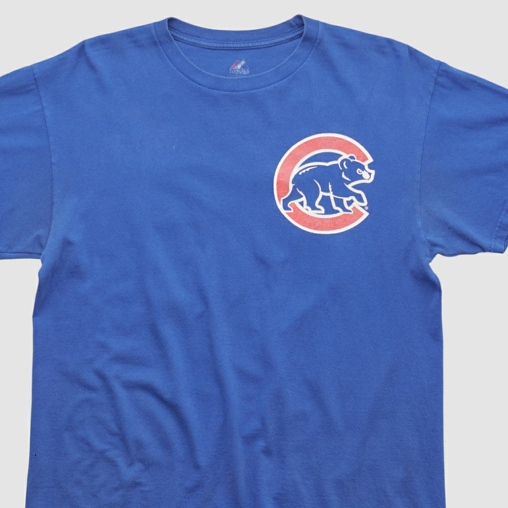 Chicago Cubs Majestic 2010s T-shirt - Blue - Vintage T-shirts