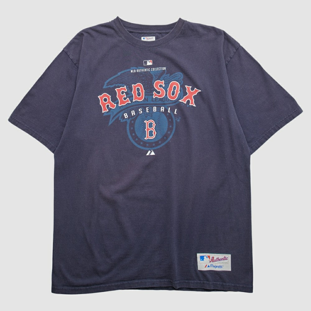 Boston Red Sox Majestic 2000s T-shirt - Navy - 2XVintage T-shirts