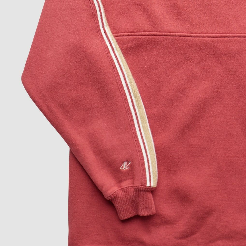 San Francisco 49ers NFL 2000s 1/4 Zip Sweatshirt - Red Sweatshirts