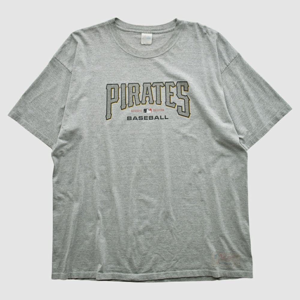 Pittsburgh Pirates Majestic 2003 T-shirt - Heather Gray - 3XVintage T-shirts