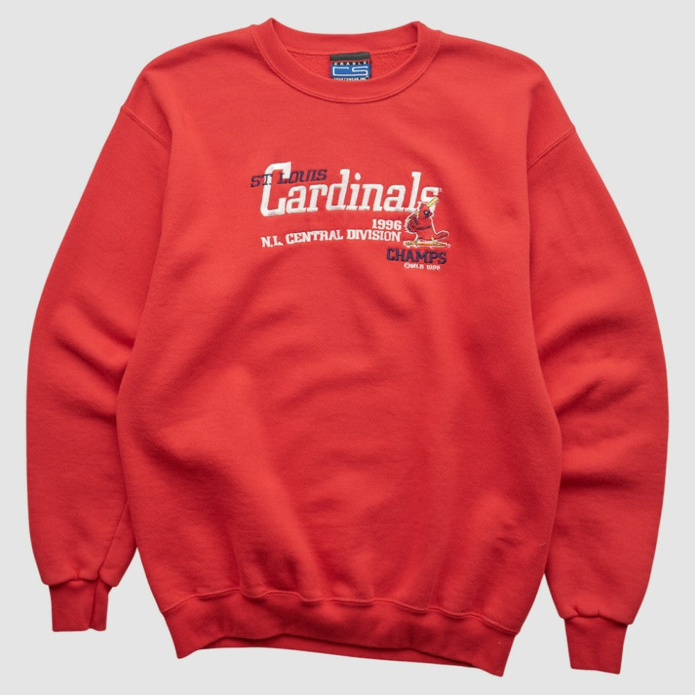 St. Louis Cardinals CS Sportswear 1996 Pullover Sweatshirt - Red - Vintage Pullover