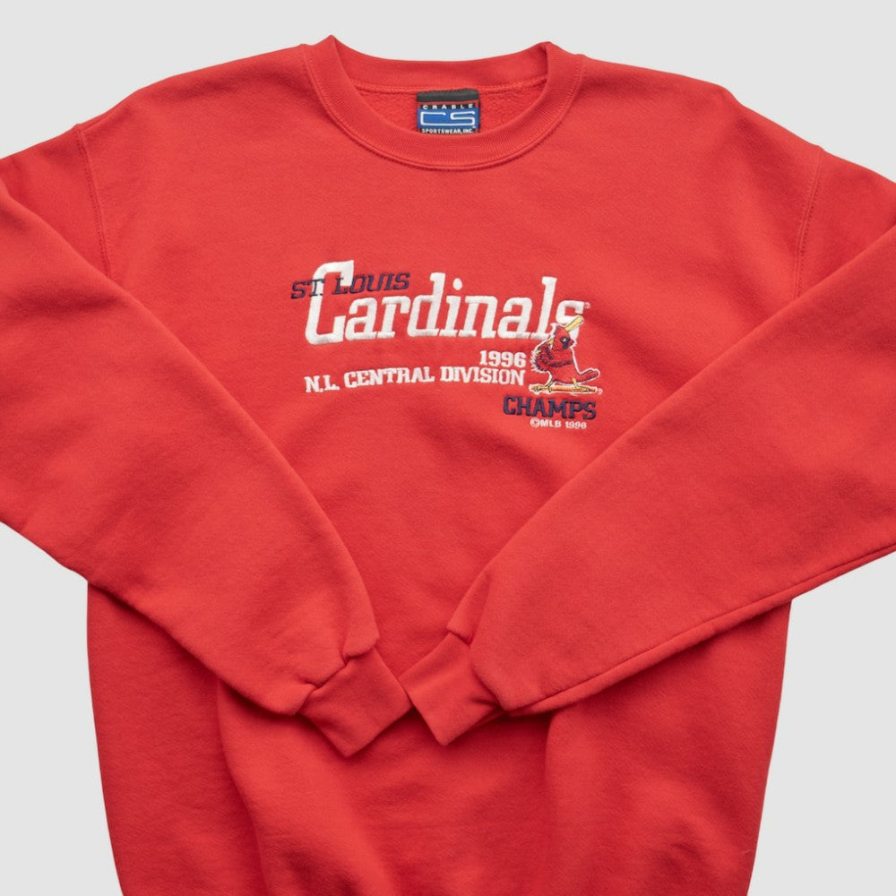 St. Louis Cardinals CS Sportswear 1996 Pullover Sweatshirt - Red - Vintage Pullover