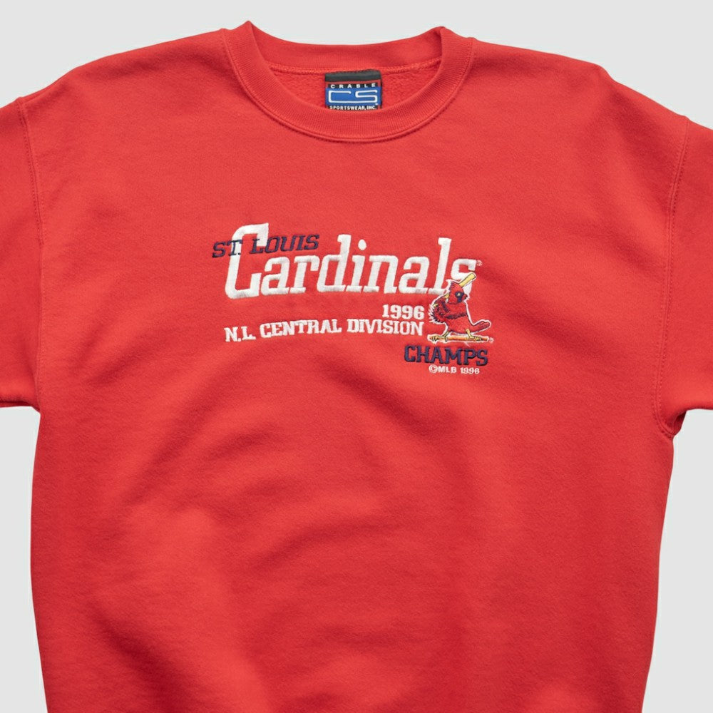 St. Louis Cardinals CS Sportswear 1996 Pullover Sweatshirt - Red - Vintage Pullover