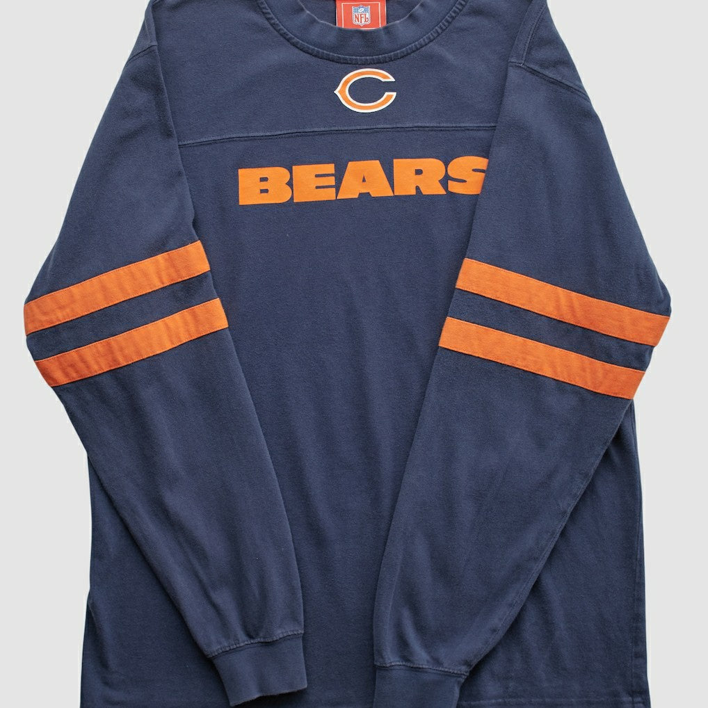 Chicago Bears NFL 2000s Long Sleeve T-shirt - Navy T-shirts