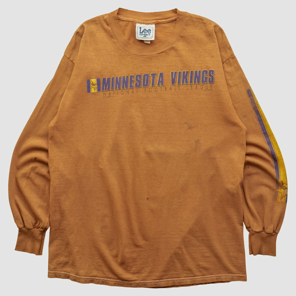 Minnesota Vikings Lee Apparel 2000s Long Sleeve T-shirt - Brown T-shirts