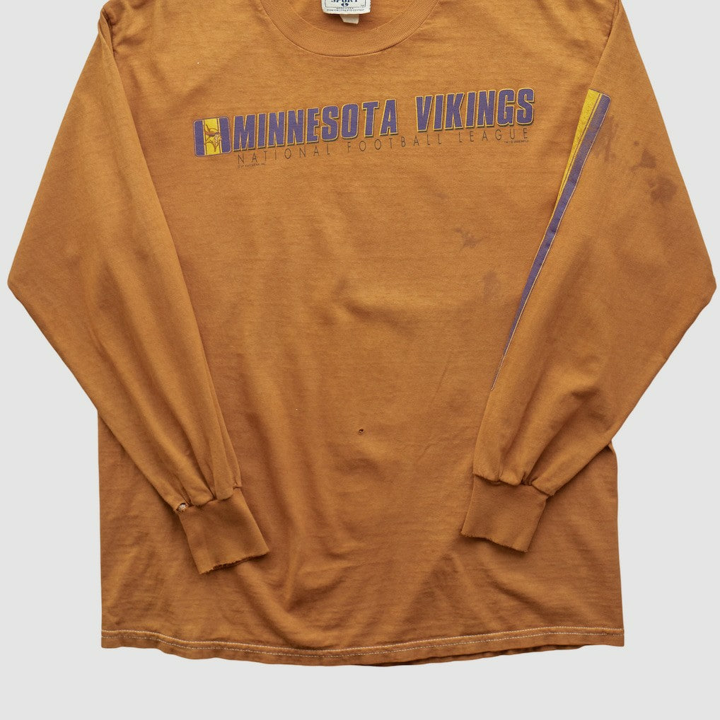 Minnesota Vikings Lee Apparel 2000s Long Sleeve T-shirt - Brown T-shirts