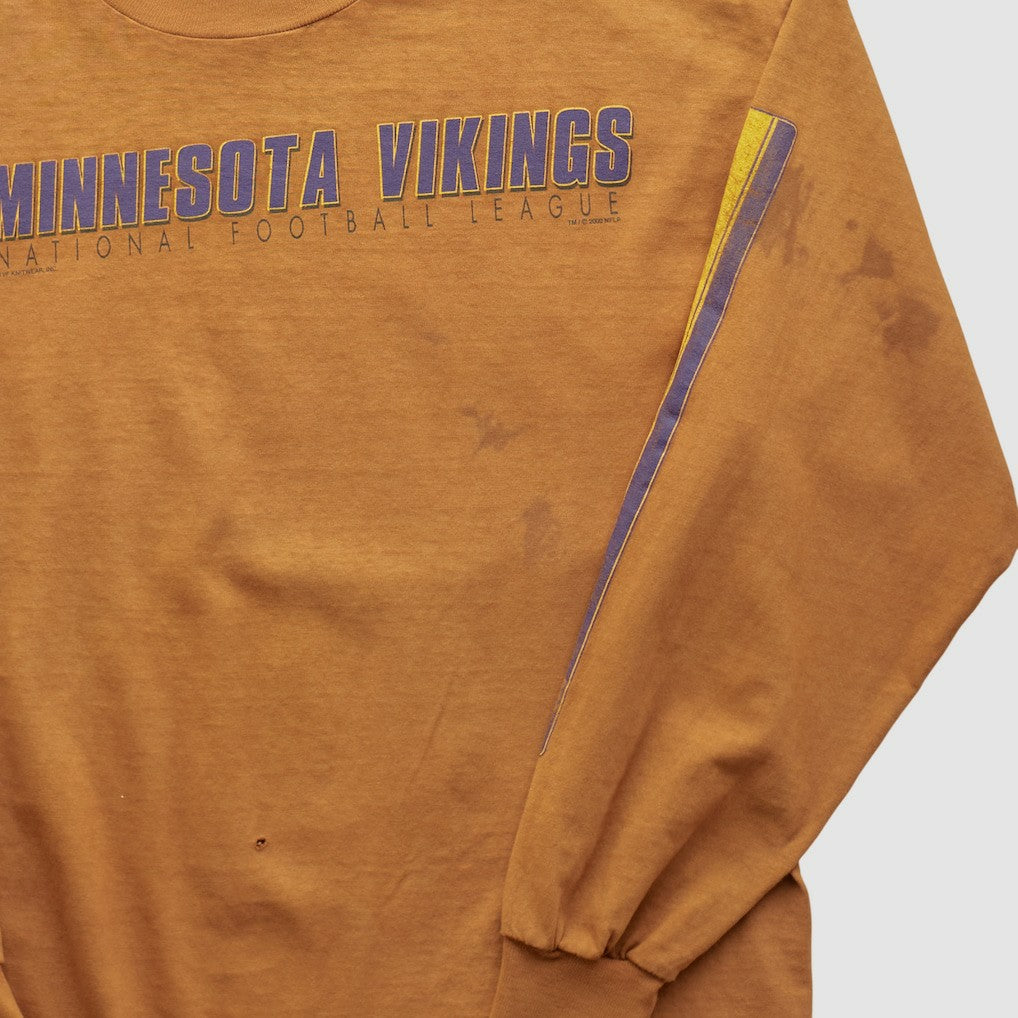 Minnesota Vikings Lee Apparel 2000s Long Sleeve T-shirt - Brown T-shirts