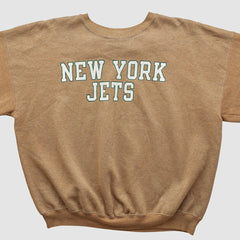 New York Jets Champion 2000s Pullover Sweatshirt - Tan Pullover