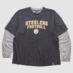 Pittsburgh Steelers Reebok 2010s Long Sleeve T-shirt - Black T-shirts