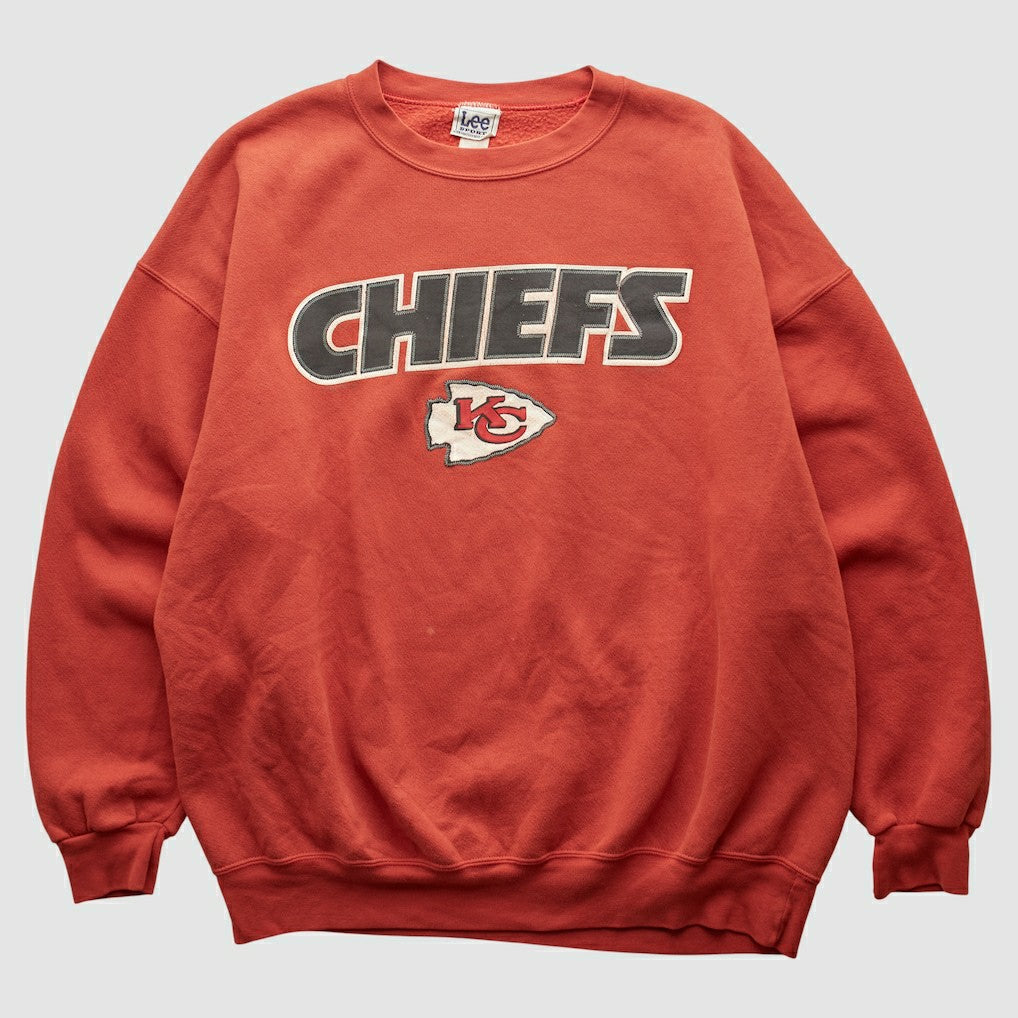 Kansas City Chiefs Lee Sport 2000s Pullover Sweatshirt - Red Pullover