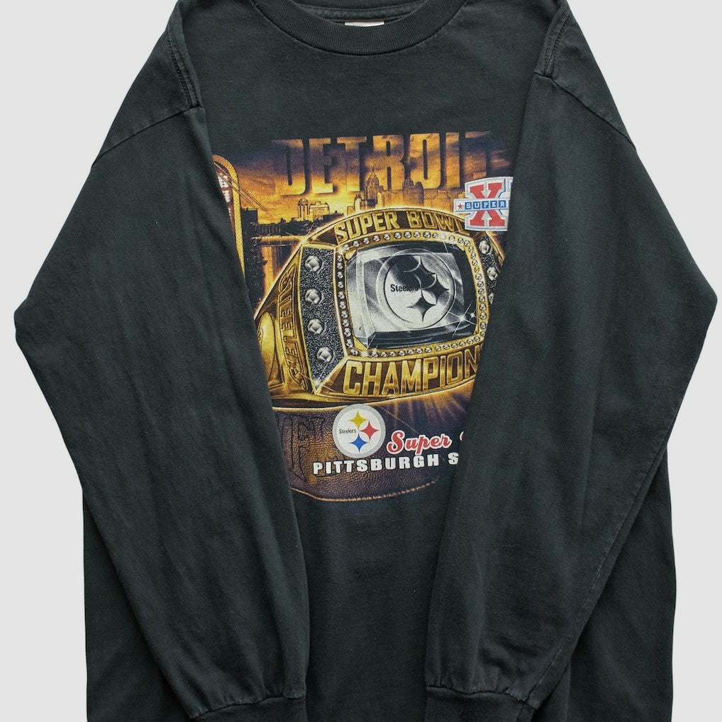 Pittsburgh Steelers Alstyle 2006 Long Sleeve T-shirt - Black T-shirts