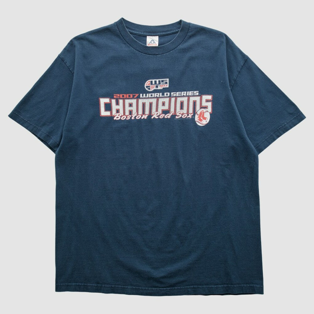 Boston Red Sox Alstyle 2007 T-shirt - Navy - XVintage T-shirts