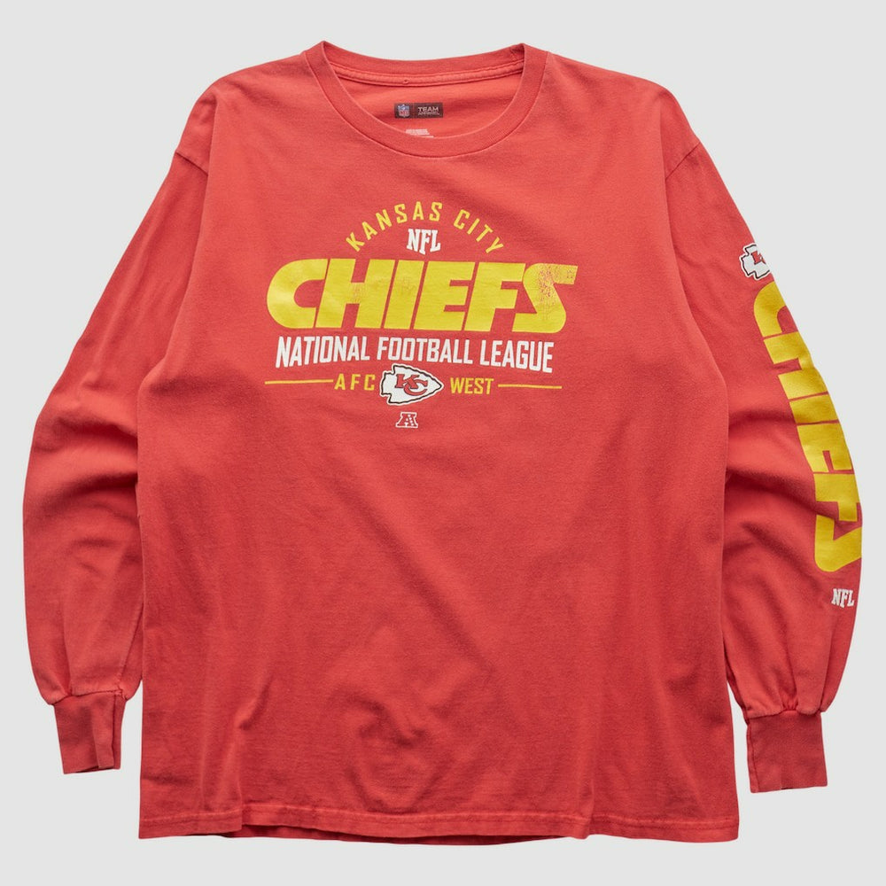 Kansas City Chiefs NFL 2010s Long Sleeve T-shirt - Red T-shirts