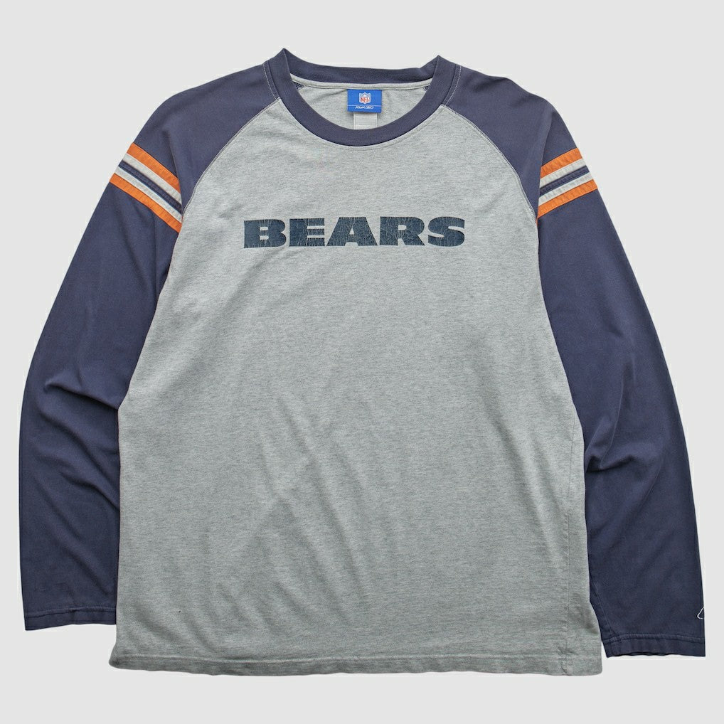 Chicago Bears NFL 2000s Long Sleeve T-shirt - Heather Gray T-shirts