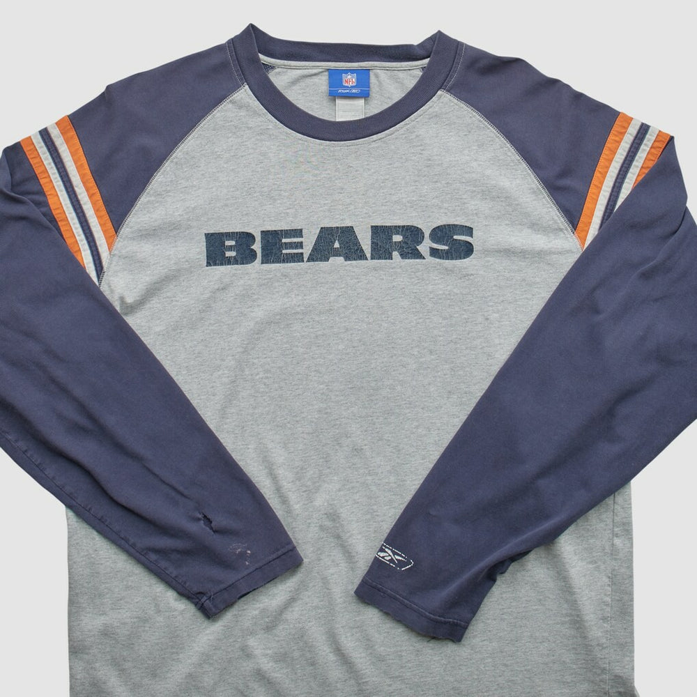 Chicago Bears NFL 2000s Long Sleeve T-shirt - Heather Gray T-shirts