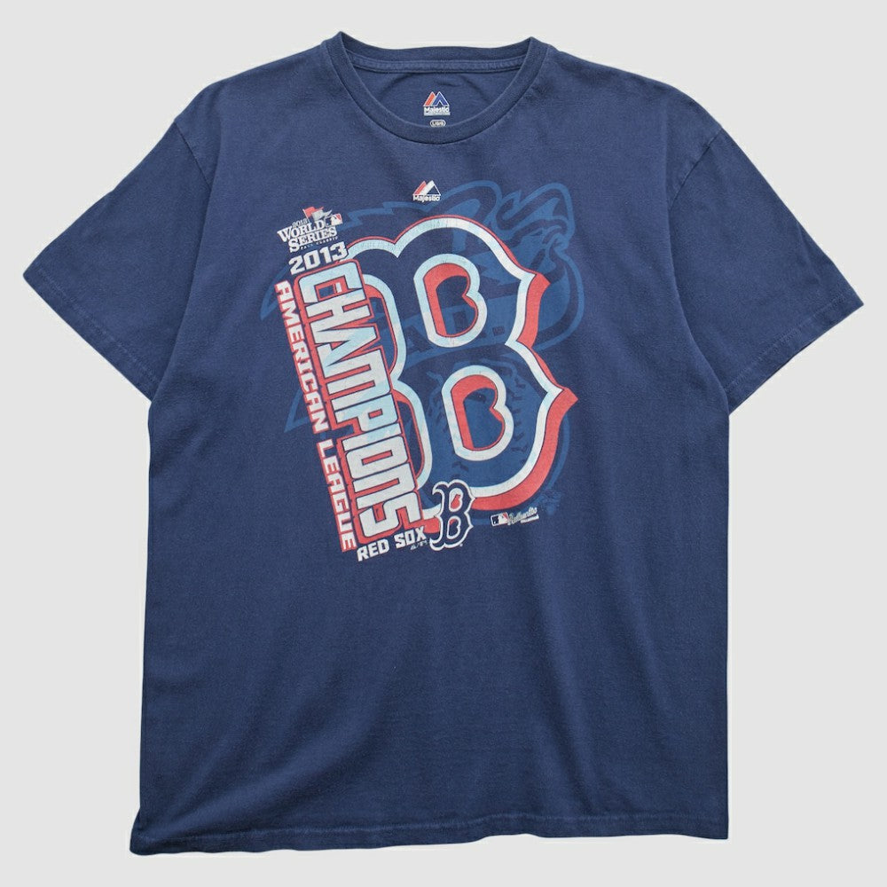 Boston Red Sox Majestic 2013 T-shirt - Navy - Vintage T-shirts