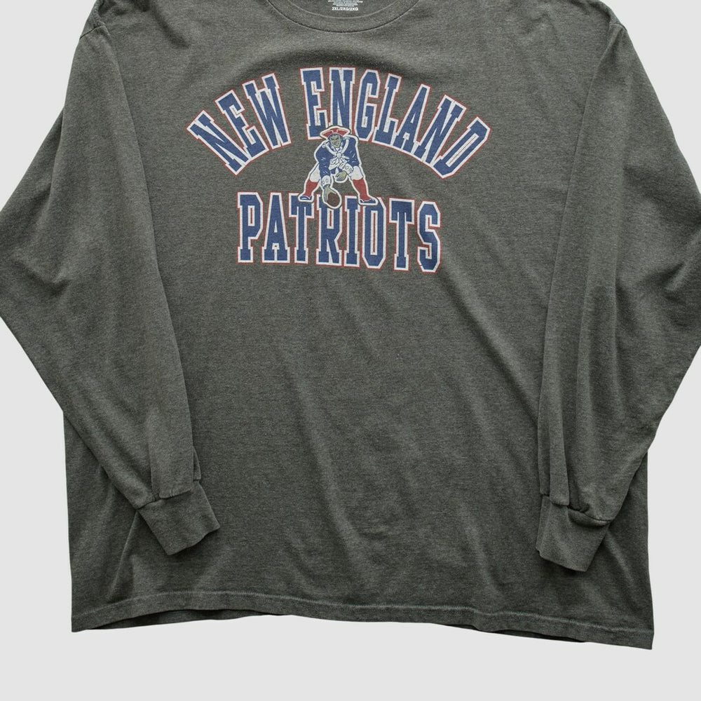 New England Patriots NFL 2010s Long Sleeve T-shirt - Dark Heather Gray T-shirts
