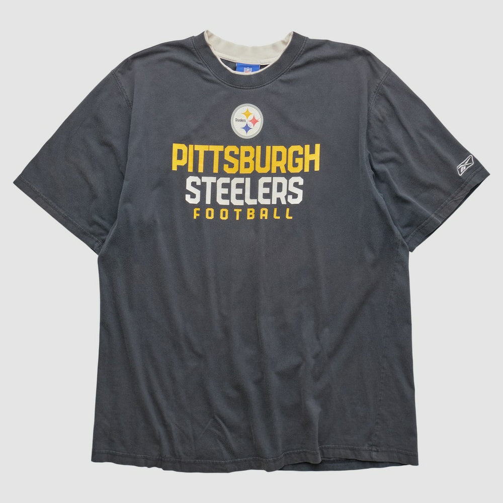 Pittsburgh Steelers Reebok 2000s T-shirt - Charcoal T-shirts